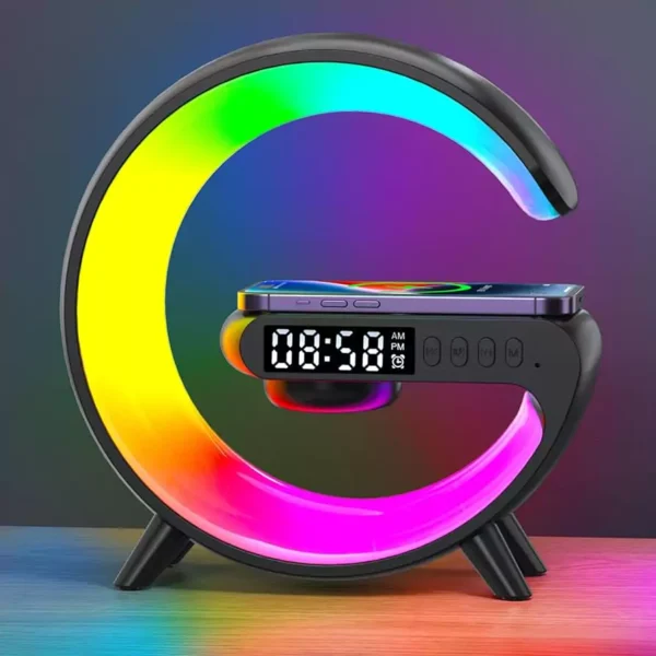 Bluetooth Speaker Night Light Alarm Clock