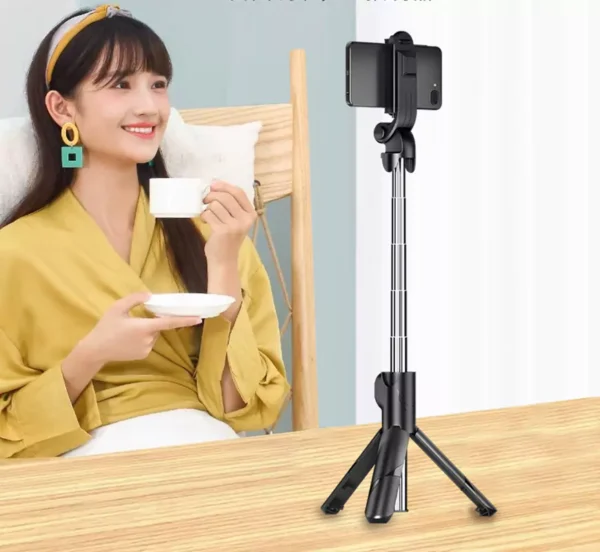 Foldable Mini Tripod & Selfi Stick with Bluetooth Remote Shutter