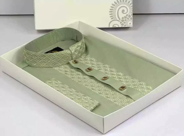 Exclusive tenchil cotton panjabi - Image 5