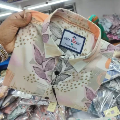 Luxury Spandex Print Shirt