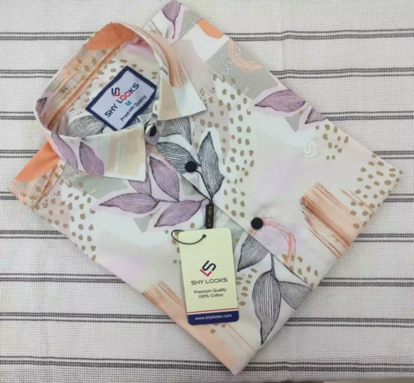Luxury Spandex Print Shirt