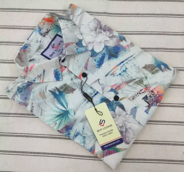 Luxury Spandex Print Shirt